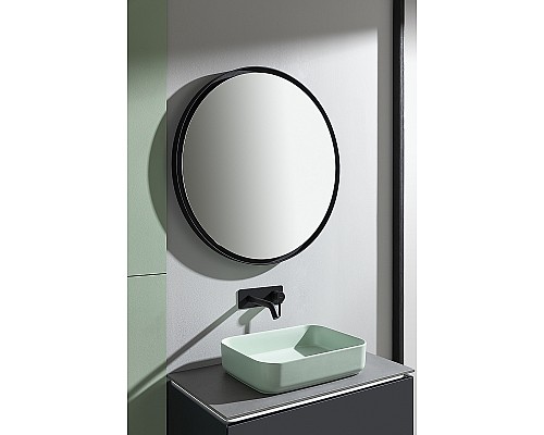 Зеркало Allen Brau Infinity 80 1.21017.BL с подсветкой Черное с сенсорным выключателем