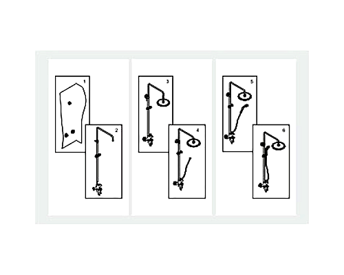 Душевая система WasserKRAFT Aisch A15501 Золото матовое