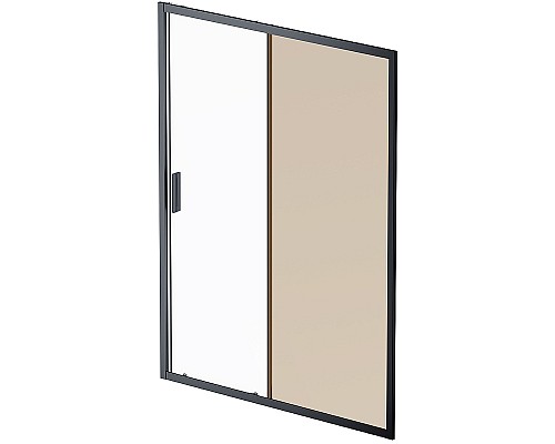 Душевая дверь AM.PM Gem 150 W90G-150-1-195BBr Черный матовый-прозрачное