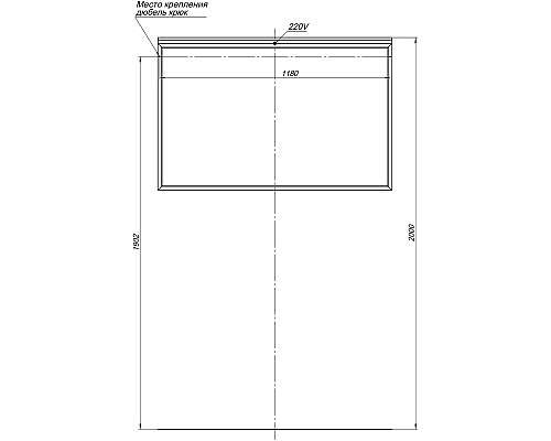 Зеркало Allen Brau Priority 120 1.31018.03 с подсветкой Латунь браш