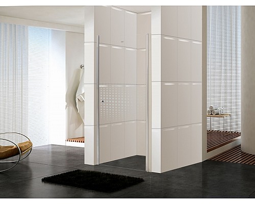 Душевая дверь Parly DE90 90х185 7175 профиль Хром стекло прозрачное