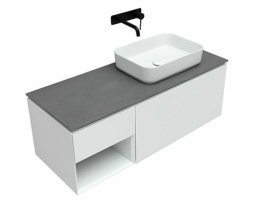 Тумба под раковину Allen Brau Infinity 120 R 1.21008.WM подвесная Белая матовая