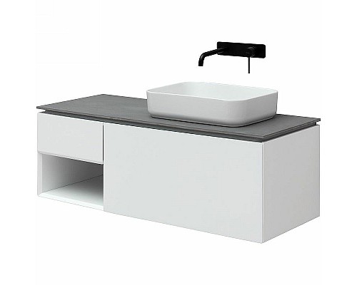 Тумба под раковину Allen Brau Infinity 120 R 1.21008.WM подвесная Белая матовая