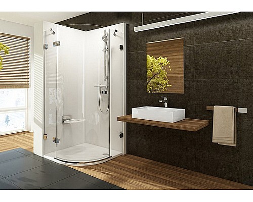 Душевой уголок Ravak Brilliant BSKK3-80 80х80 L 3UL44A00Y1 Хром Transparent