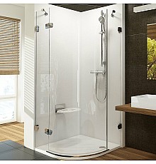 Душевой уголок Ravak Brilliant BSKK3-80 80х80 L 3UL44A00Y1 Хром Transparent