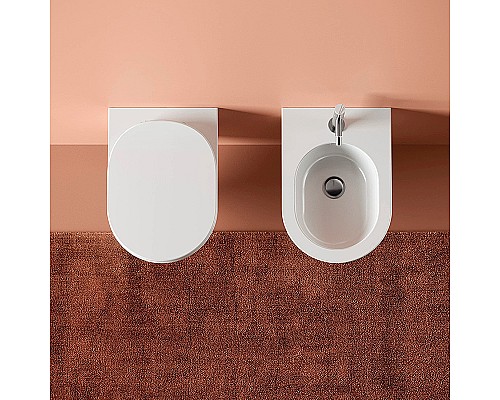 Унитаз Artceram Chic CHV001 17 00 подвесной Черный матовый без сиденья