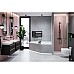 Система для душа наружного монтажа Excellent Rain Pi AREX.1281BL черный мат