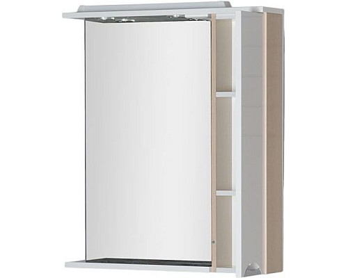 Зеркало-шкаф Aquanet Гретта 75 светлый дуб