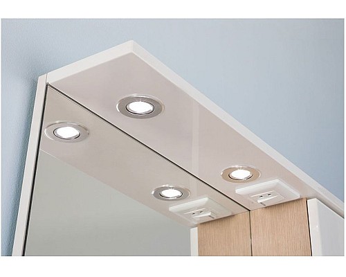 Зеркало-шкаф Aquanet Гретта 75 светлый дуб