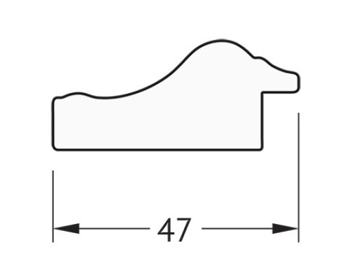 Зеркало Evoform Definite 82х62 BY 1008 в багетной раме - Сусальное золото 47 мм