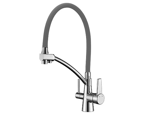 Смеситель Lemark Comfort LM3071C-Gray для кухни с подключением к фильтру с питьевой водой