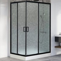 Душевой уголок Royal Bath HP 120х80 RB8120HP-C-BL-R профиль Черный стекло матовое