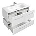 Тумба под раковину Мадрид 120 М 2 ящика белый Aquaton 1A170301MA010