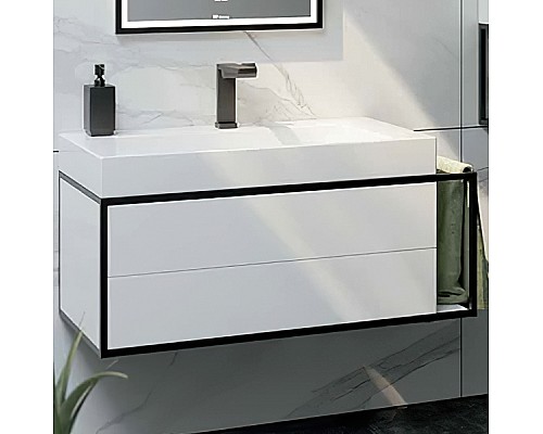 Тумба под раковину Clarberg Logic 80 L LOG0108L подвесная Белая