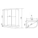 Душевая кабина Timo Eco 120х80 TE-0702 L с гидромассажем