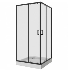 Душевой уголок Niagara Nova NG-6808-08 BLACK 90х90 профиль Черный стекло прозрачное