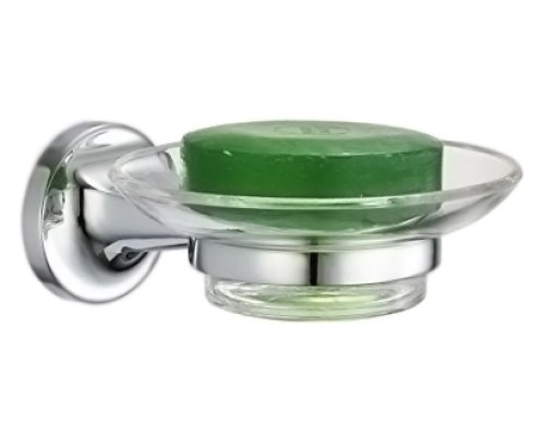 Мыльница Nofer Hotel 16413.B хром, глянцевая/прозрачное стекло