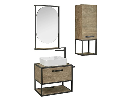 Тумба под раковину Aquaton Лофт Фабрик 65 1A242301LTDY0 подвесная Дуб кантри