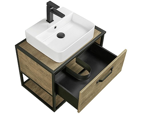 Тумба под раковину Aquaton Лофт Фабрик 65 1A242301LTDY0 подвесная Дуб кантри