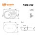 Кухонная мойка Ulgran Quartz Nora 750-03 Десерт