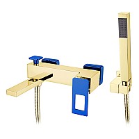 Смеситель для ванны,для душа Boheme Q 143-GUV золото