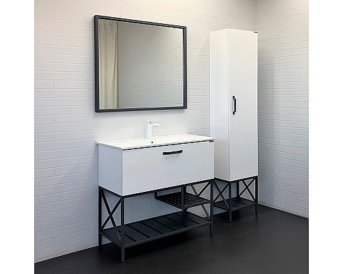 Зеркало Comforty Бредфорд 90 00-00009954 Серый графит