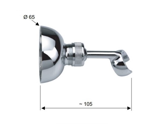 Держатель ручного душа Remer 338 Хром