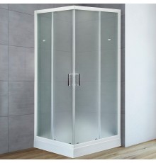 Душевой уголок Royal Bath HP 90х90 с поддоном профиль Белый стекло матовое