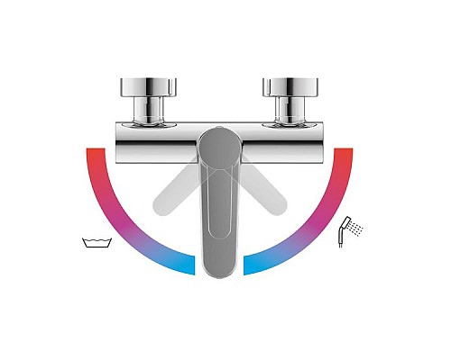 Смеситель для ванны Ravak Puri X070115