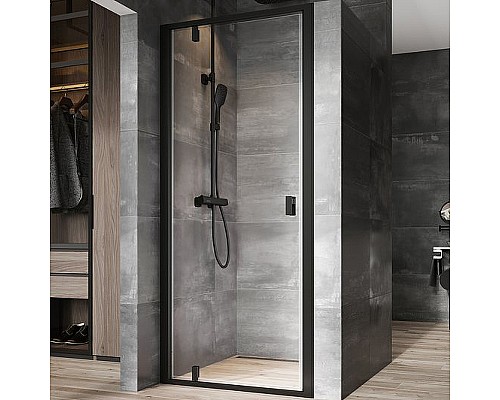 Душевая дверь Ravak Nexty NDOP1-90 03O70300Z1 профиль Черный стекло Transparent