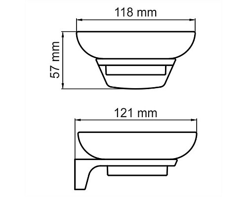 Мыльница WasserKRAFT Aisch K-5929 Золото матовое