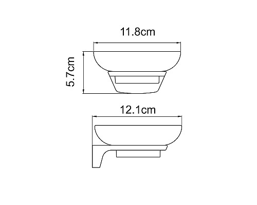 Мыльница WasserKRAFT Aisch K-5929 Золото матовое