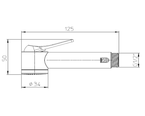 Гигиенический душ Bossini Apice B00920.030 Хром