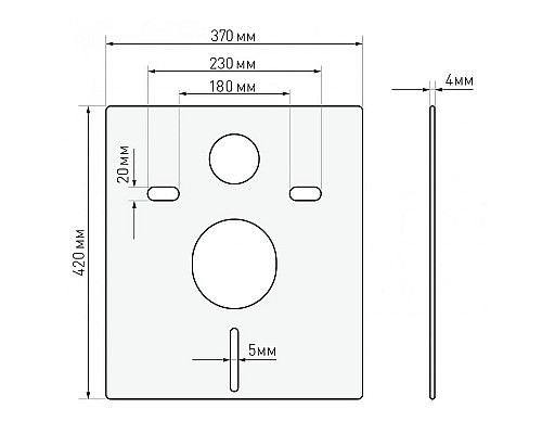 Инсталляция Berges Atom 410 040331 для унитаза с клавишей смыва Хром