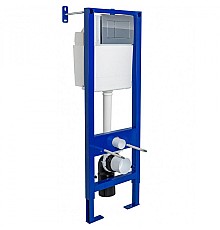 Инсталляция Berges Atom 410 040331 для унитаза с клавишей смыва Хром