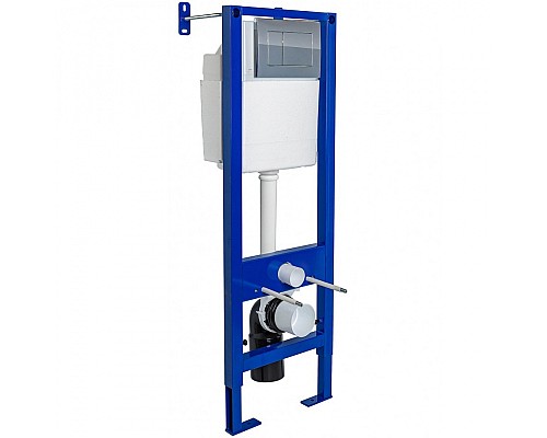 Инсталляция Berges Atom 410 040331 для унитаза с клавишей смыва Хром