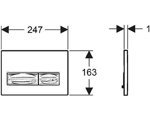 Клавиша смыва Creavit Ore GP3006.00 Золото матовая