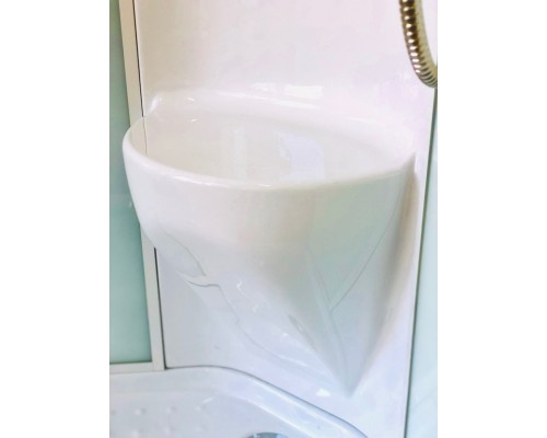 Душевая кабина Royal Bath HP 80х80 стекло прозрачное задняя стенка Белая