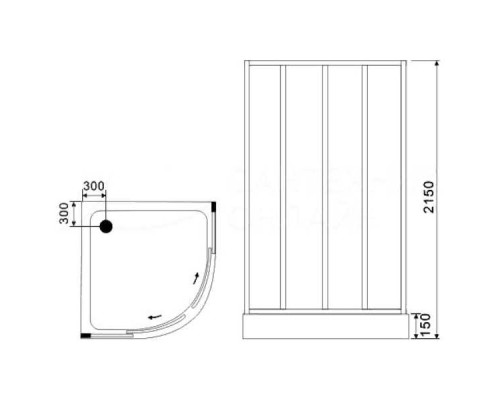 Душевая кабина Cerutti SPA Viva 100х100 101 без гидромассажа
