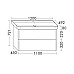Тумба с раковиной Burgbad Iveo 120 SFEN120F2834G0161C0001*1 подвесная Дуб фланелевый