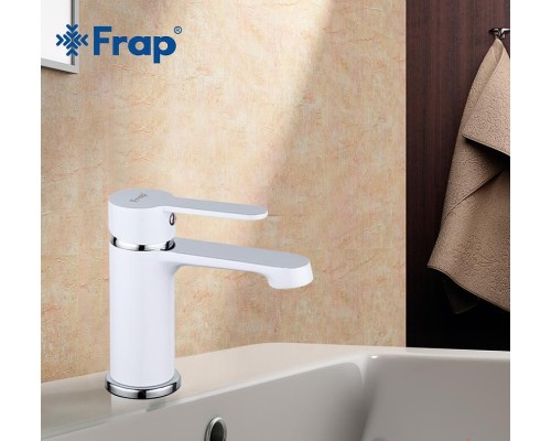 Смеситель для раковины Frap H41 F1041 Белый Хром