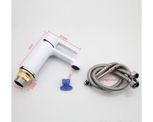 Смеситель для раковины Frap H41 F1041 Белый Хром