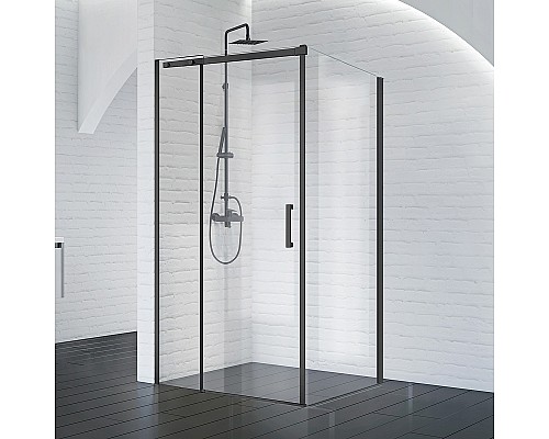 Душевой уголок BelBagno Acqua 120х90 ACQUA-AH-1-120/90-C-NERO Черный