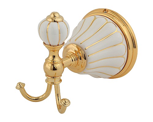 Двойной крючок Migliore Olivia 17523 Золото Белый Двойной крючок Migliore Olivia 17523 Золото Белый