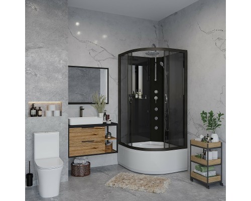 Душевая кабина Niagara Classic 90x90 6508-14BKTG с гидромассажем