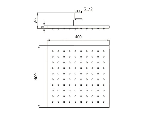 Верхний душ Migliore Palermo 30159 Хром