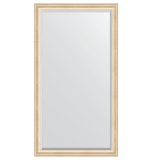 Зеркало Evoform Exclusive Floor 200х110 с фацетом в багетной раме - Старый гипс 82 мм