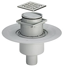 Душевой трап Viega Trap 4936.3 583224 с решеткой Нержавеющая сталь