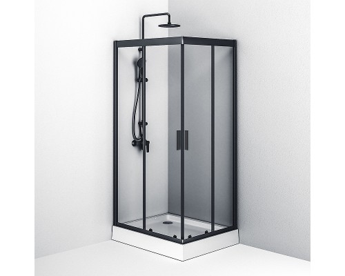 Душевой уголок AM.PM Gem S 100х80 W93G-404-100280-BT Черный матовый