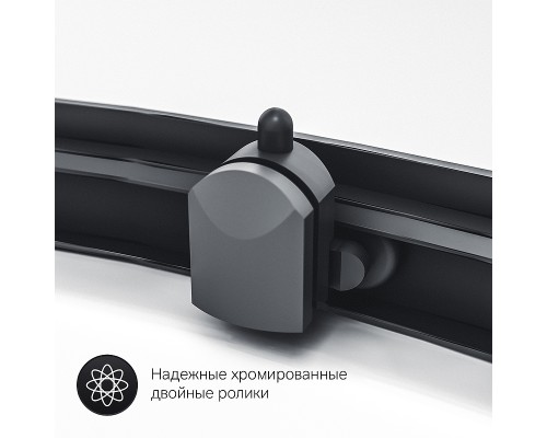 Душевой уголок AM.PM Gem S 100х80 W93G-404-100280-BT Черный матовый